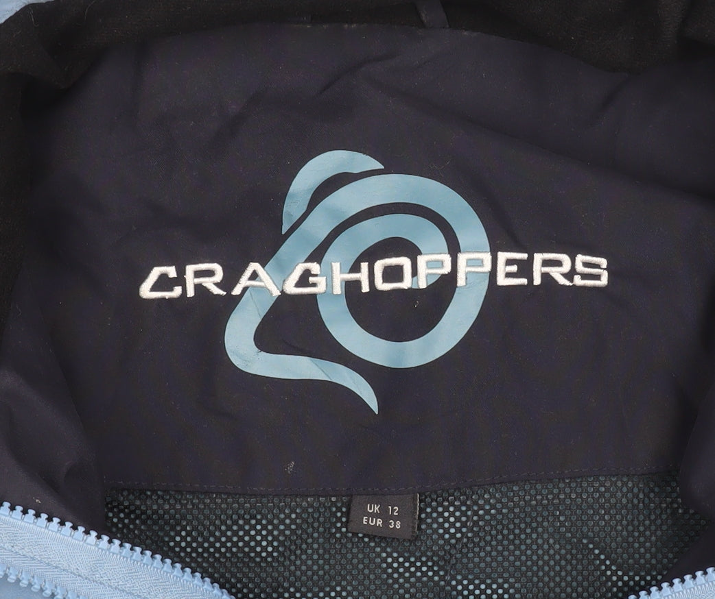 Craghoppers Women Blue Waterproof Parka Jacket UK 12