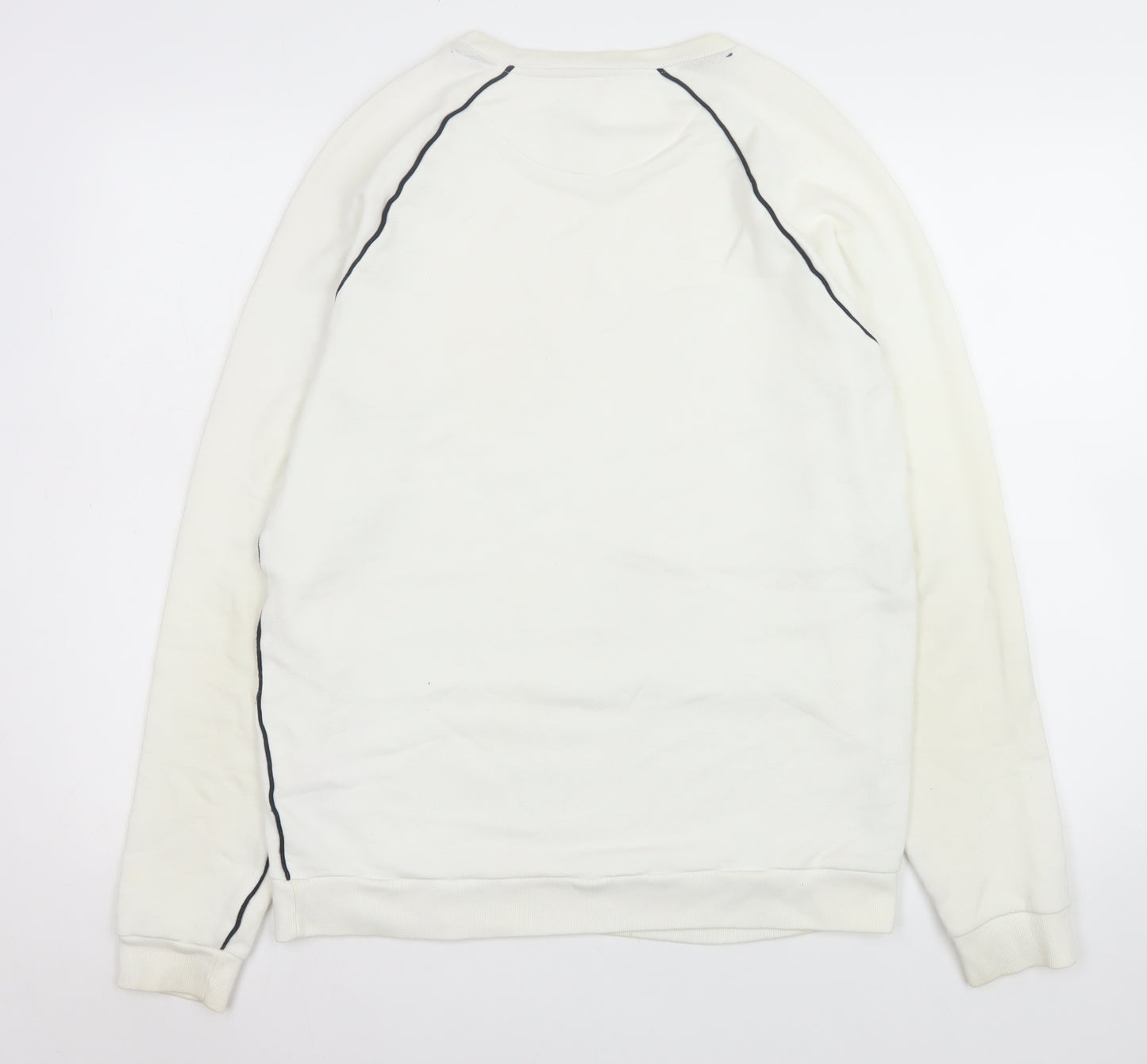 Jack Wills Men’s White Crew Neck Pullover Sweatshirt Size S