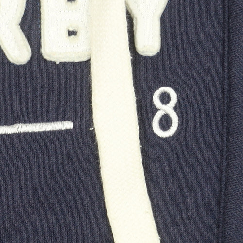 Derby County FC Men's Blue Hooded Full Zip Jacket Size M