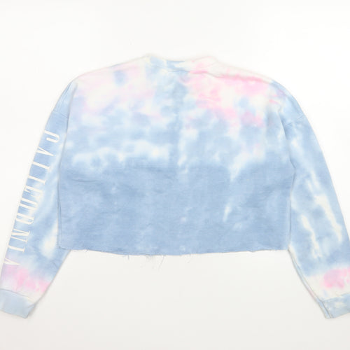 New Look Girls Multicoloured Tie Dye LA California Cropped Sweatshirt 12-13 Years