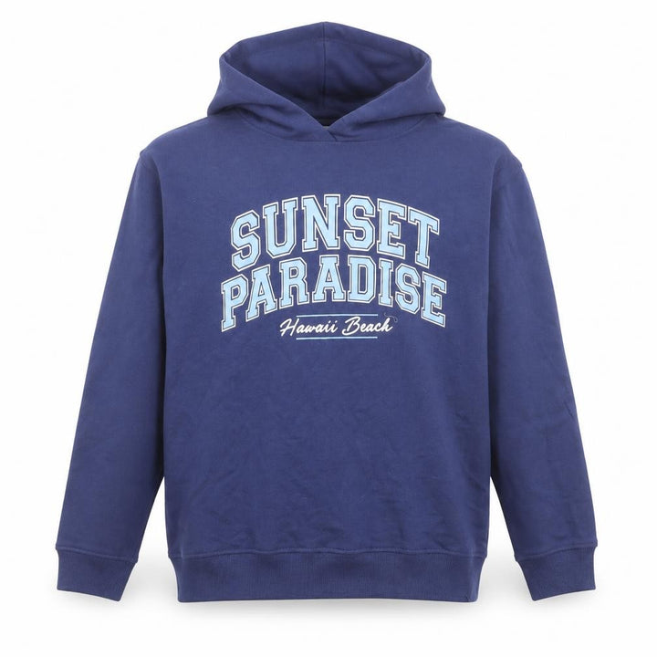 Matalan Girls Blue 12 Years Pullover Hoodie Sunset Paradise Graphic