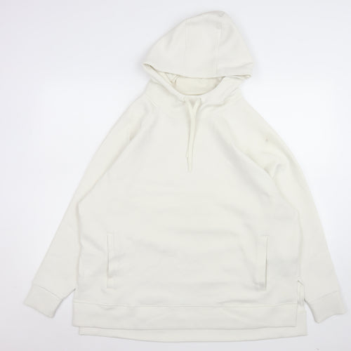 Marks and Spencer Men’s Ivory Pullover Hoodie Large Knit