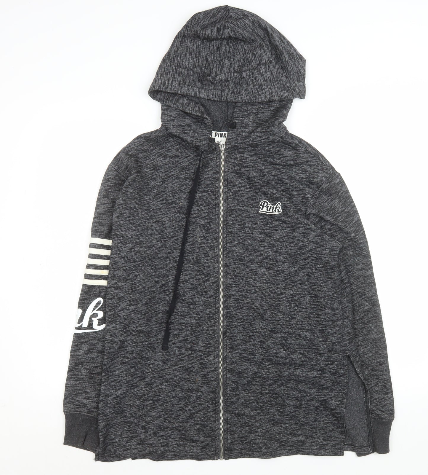 Victoria's Secret PINK Womens Grey XS Hooded Zip Jacket