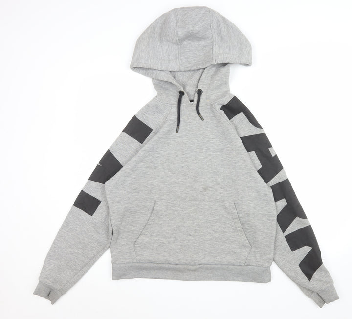 Ivy Park Womens Grey Hoodie, Size M, Logo Print, Casual Style