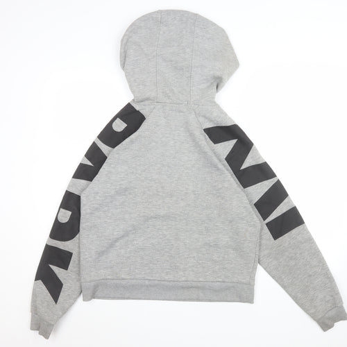 Ivy Park Womens Grey Hoodie, Size M, Logo Print, Casual Style