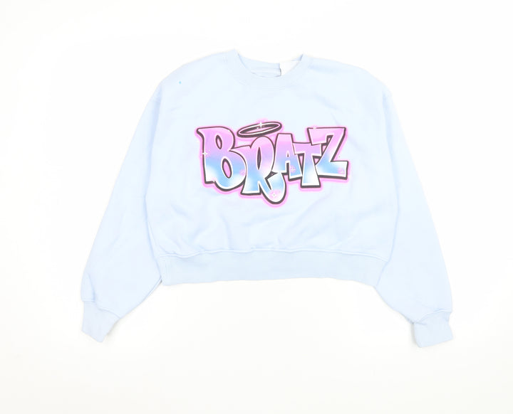 Zara Girls Blue Bratz Graphic Pullover Sweatshirt 11-12 Years
