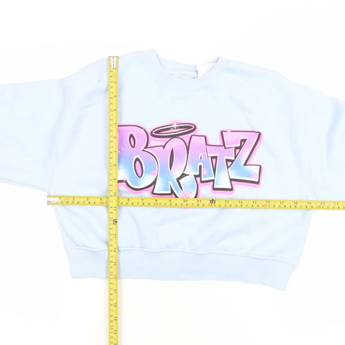 Zara Girls Blue Bratz Graphic Pullover Sweatshirt 11-12 Years