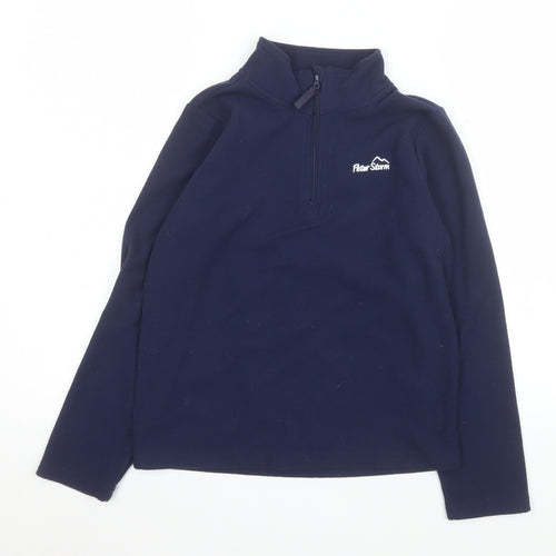 Peter Storm Boys Blue Fleece 1/4 Zip Pullover Sweatshirt 9-10 Years