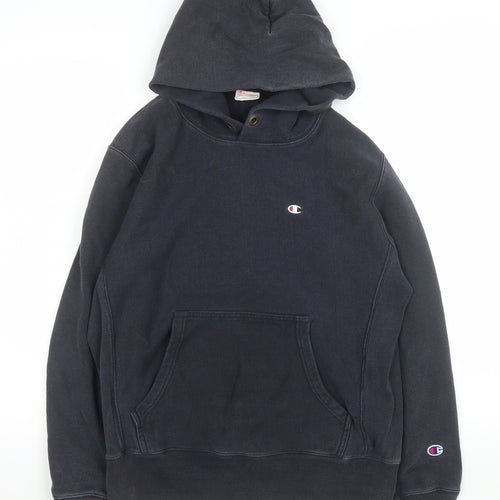 Champion Womens Navy Blue Large Reverse Weave Pullover Hoodie