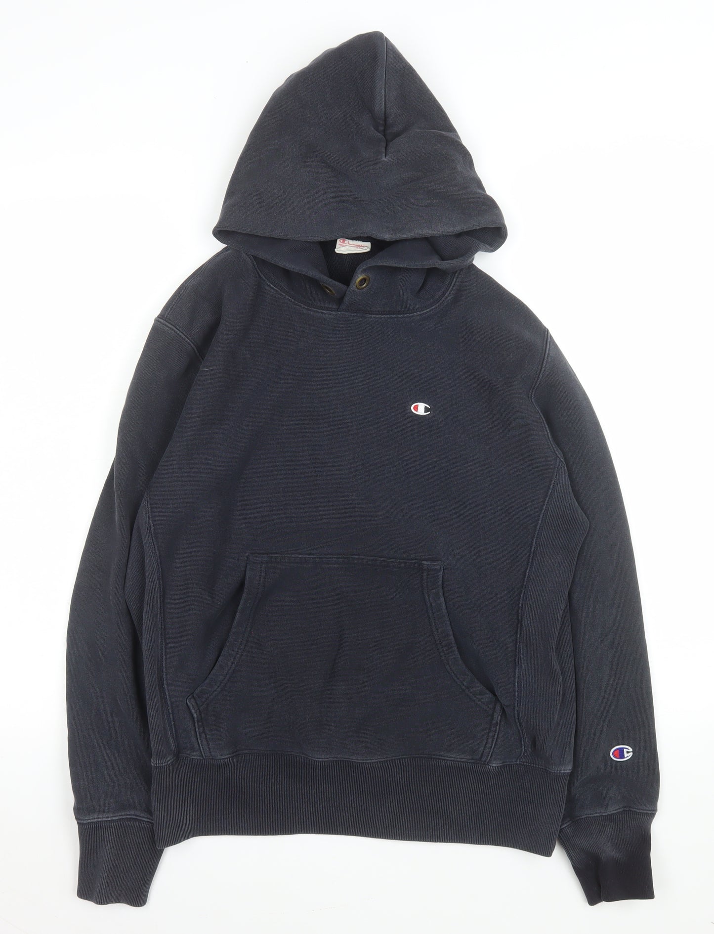 Champion Womens Navy Blue Large Reverse Weave Pullover Hoodie