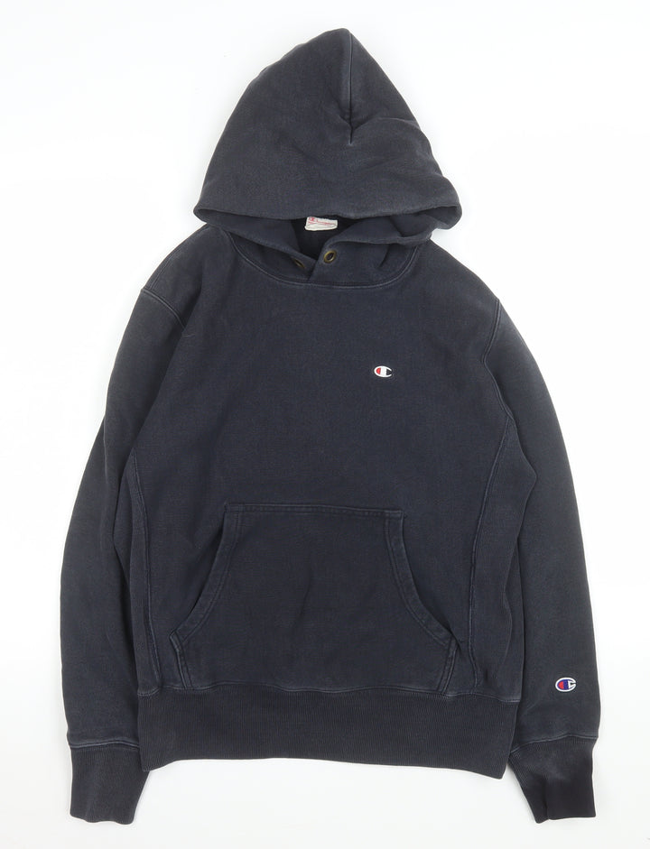 Champion Womens Navy Blue Large Reverse Weave Pullover Hoodie