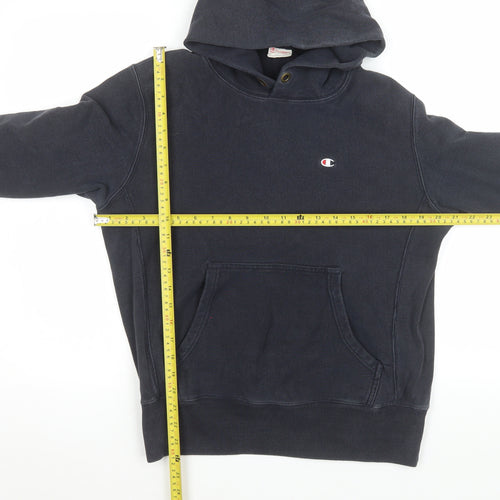 Champion Womens Navy Blue Large Reverse Weave Pullover Hoodie
