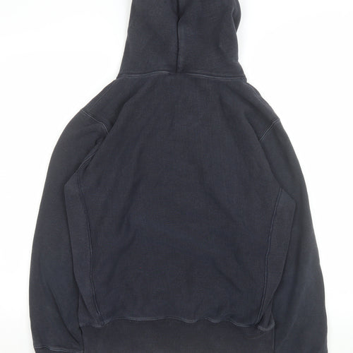 Champion Womens Navy Blue Large Reverse Weave Pullover Hoodie