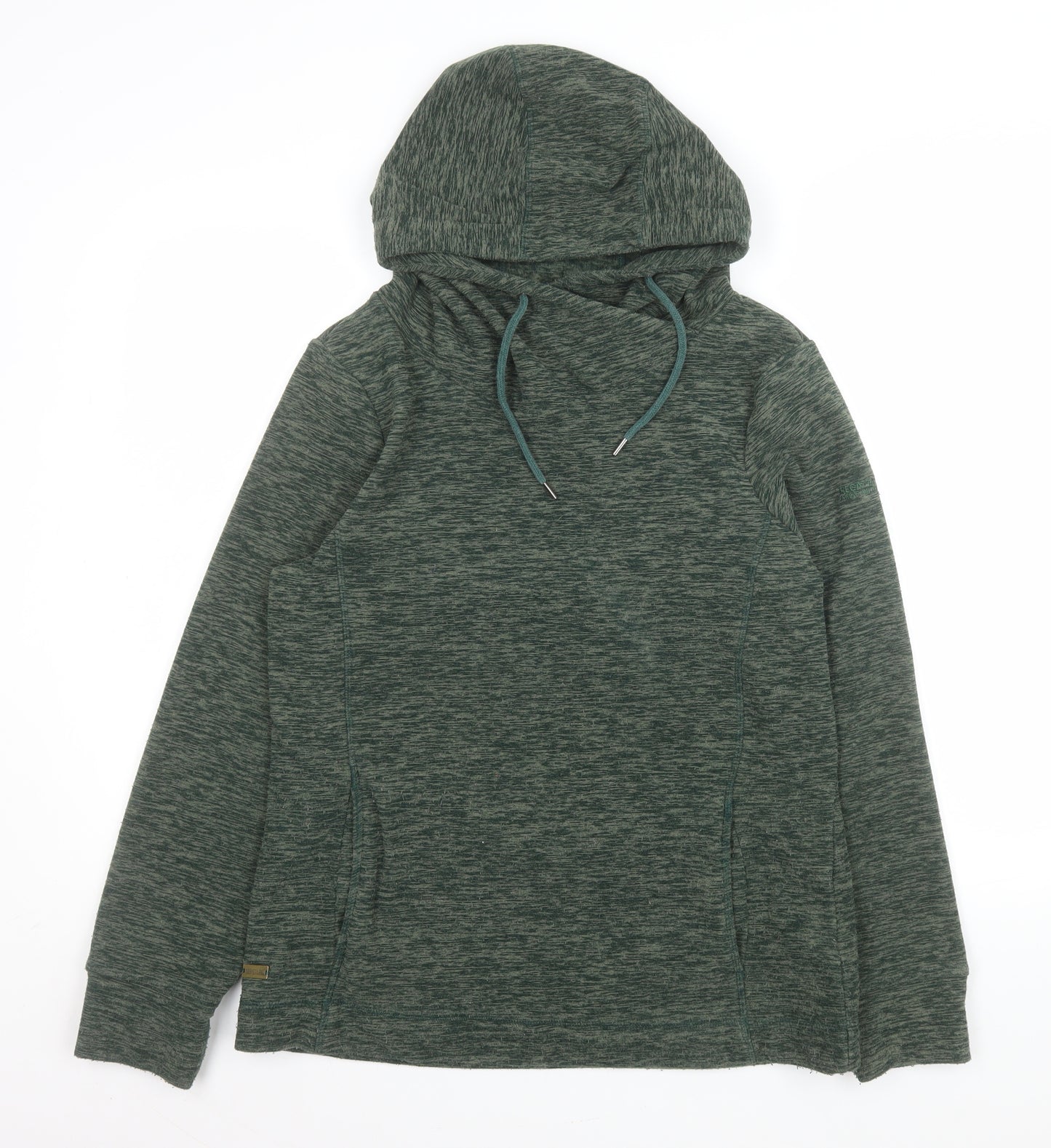 Regatta Great Outdoors Women's Green Pullover Hoodie UK 12 Polyester
