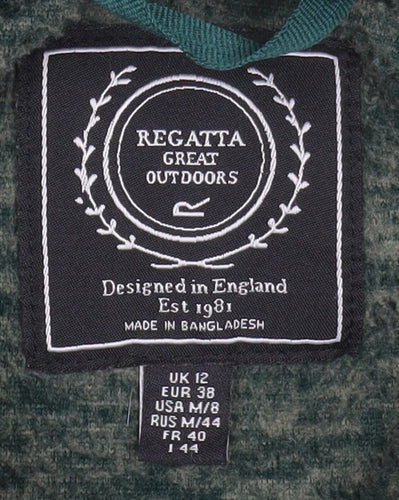Regatta Great Outdoors Women's Green Pullover Hoodie UK 12 Polyester