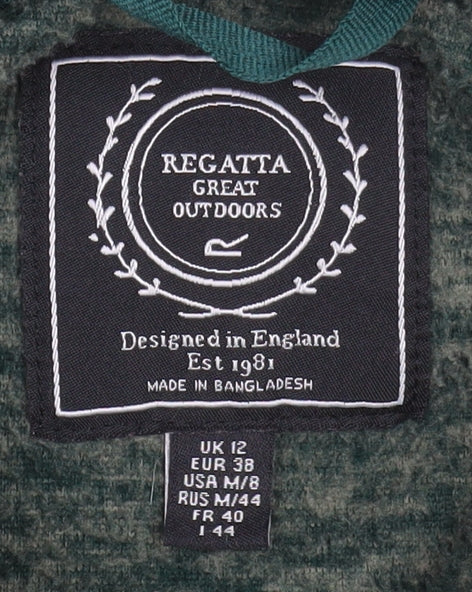 Regatta Great Outdoors Women's Green Pullover Hoodie UK 12 Polyester