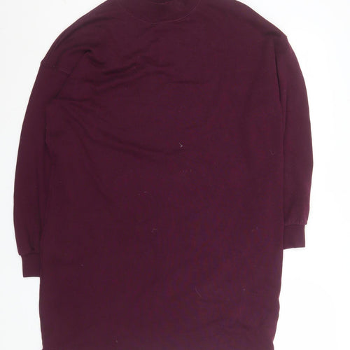 GAP Men's Purple Long Sleeve Crew Neck Cotton Blend T-Shirt Size M