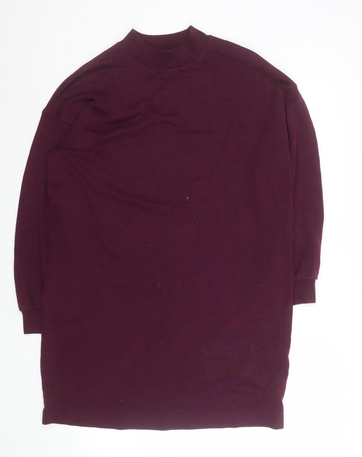 GAP Men's Purple Long Sleeve Crew Neck Cotton Blend T-Shirt Size M