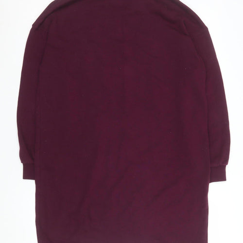 GAP Men's Purple Long Sleeve Crew Neck Cotton Blend T-Shirt Size M