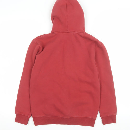 MFC Boys Red Pullover Hoodie 9-10 Years Football Logo Fleece Sweatshirt