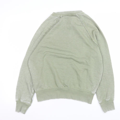 River Island Women’s Green NYC Print Sweatshirt XS