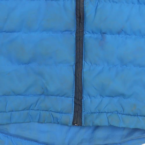 Trespass Boys Blue Hooded Puffer Jacket 7-8 Years Water & Wind Resistant