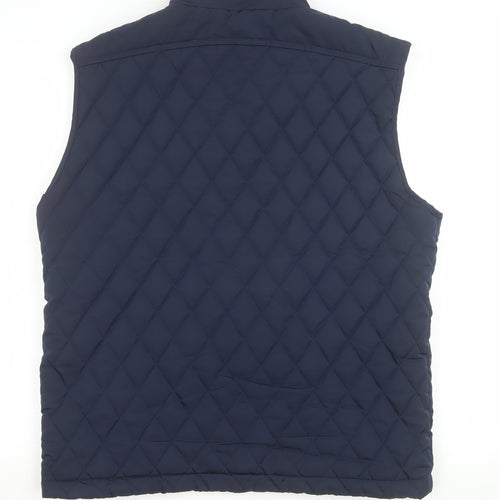 Kensington Eastside Women's Blue Quilted Padded Waistcoat Size L