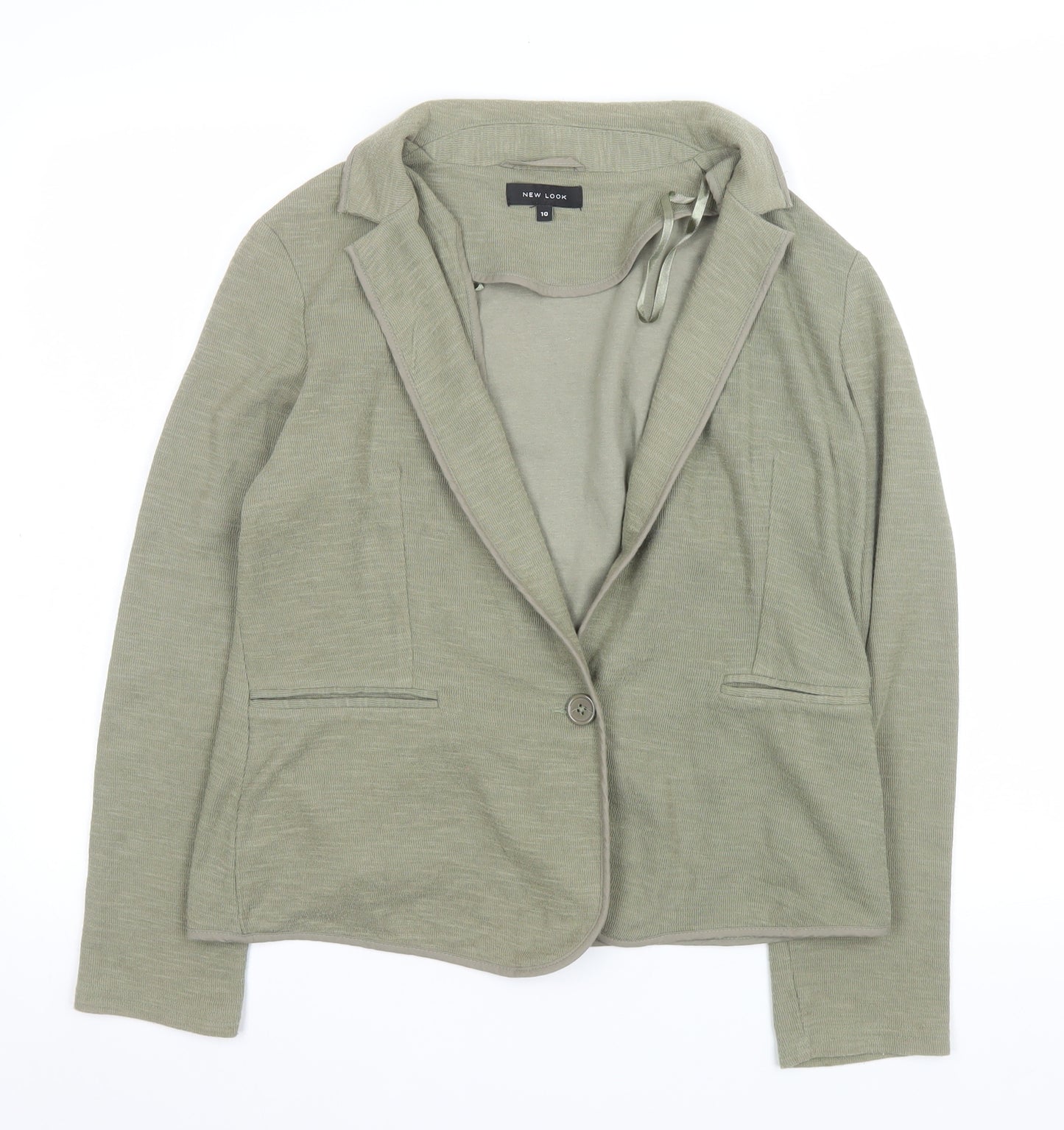 New Look Women’s Green Size 10 Regular Blazer Jacket