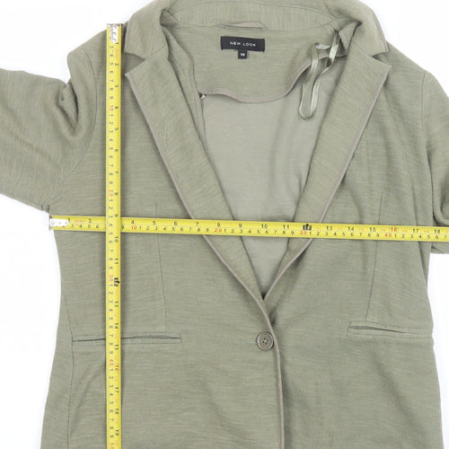 New Look Women’s Green Size 10 Regular Blazer Jacket