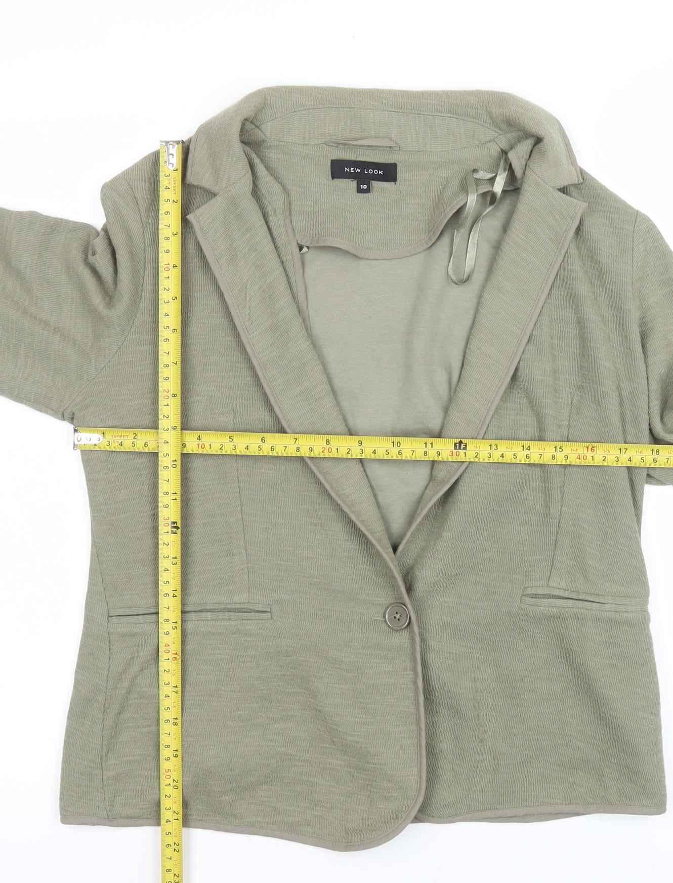 New Look Women’s Green Size 10 Regular Blazer Jacket