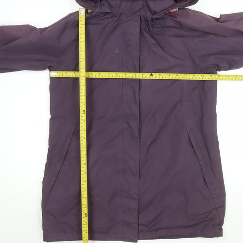 Regatta Women's Purple Waterproof Hooded Rain Coat Jacket Size 12