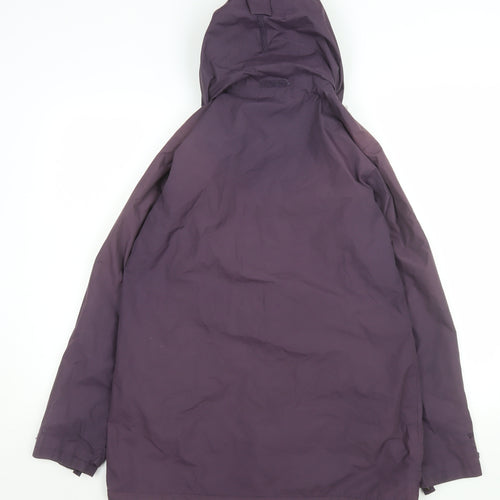 Regatta Women's Purple Waterproof Hooded Rain Coat Jacket Size 12