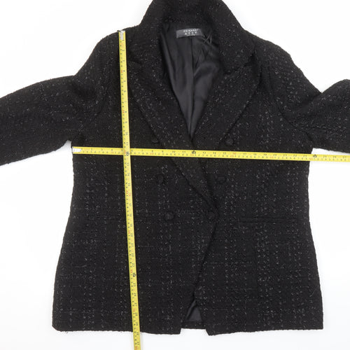 Primark Women’s Black Size 20 Bouclé Double-Breasted Blazer