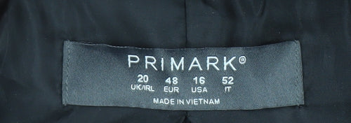 Primark Women’s Black Size 20 Bouclé Double-Breasted Blazer