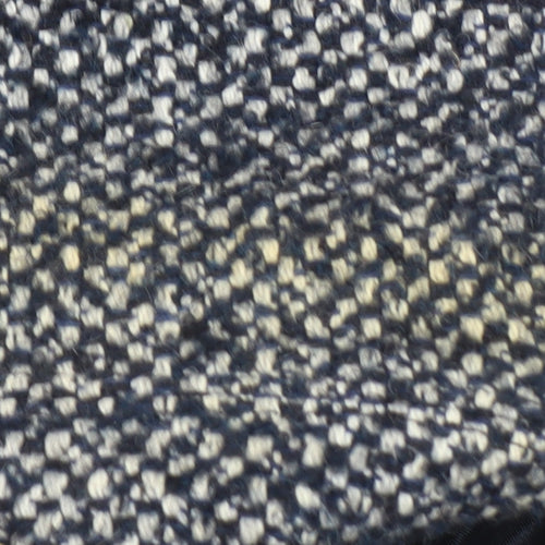 Eastex Women's Blue Wool Blend Tweed Coat UK 22 Classic Mid-Length