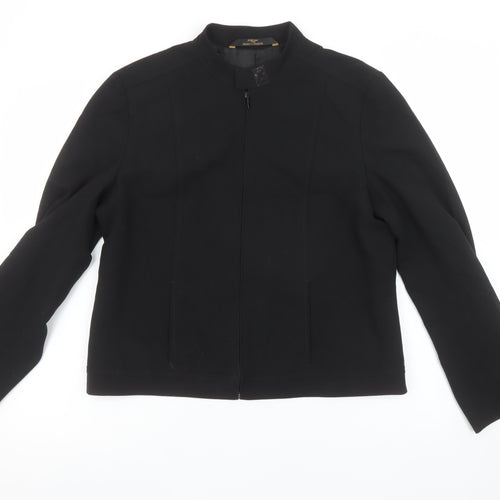 Marks and Spencer Women’s Black Size 14 Classic Zip Jacket