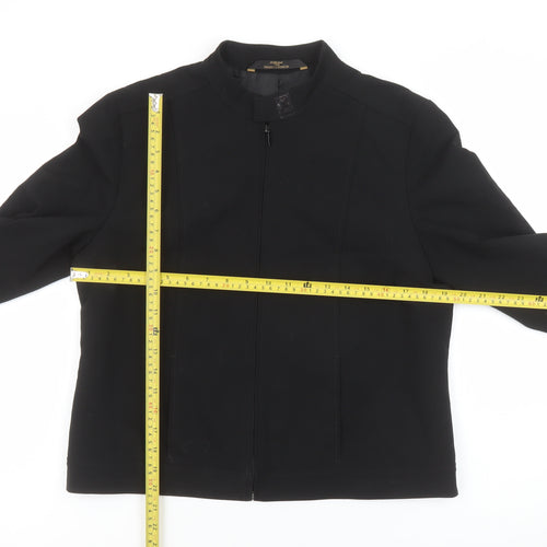 Marks and Spencer Women’s Black Size 14 Classic Zip Jacket
