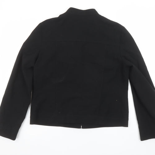 Marks and Spencer Women’s Black Size 14 Classic Zip Jacket