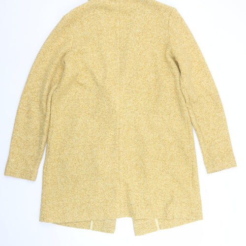 Next Women’s Yellow Mid-Length Overcoat Size 12 Polyester