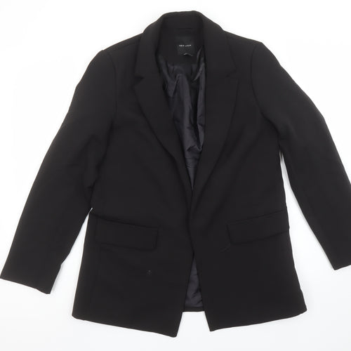 New Look Women Black Size 12 Slim Fit Single-Breasted Blazer