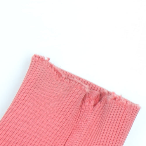 Joules Womens Coral Pink Full Zip Hoodie Size 10 Cotton Blend