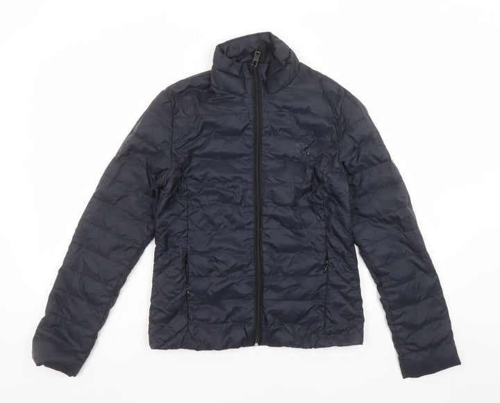 Jack Wills Women's Blue Size 8 Puffer Jacket Lightweight Quilted Coat