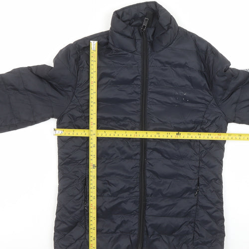 Jack Wills Women's Blue Size 8 Puffer Jacket Lightweight Quilted Coat
