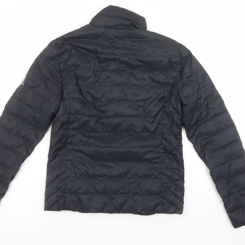 Jack Wills Women's Blue Size 8 Puffer Jacket Lightweight Quilted Coat