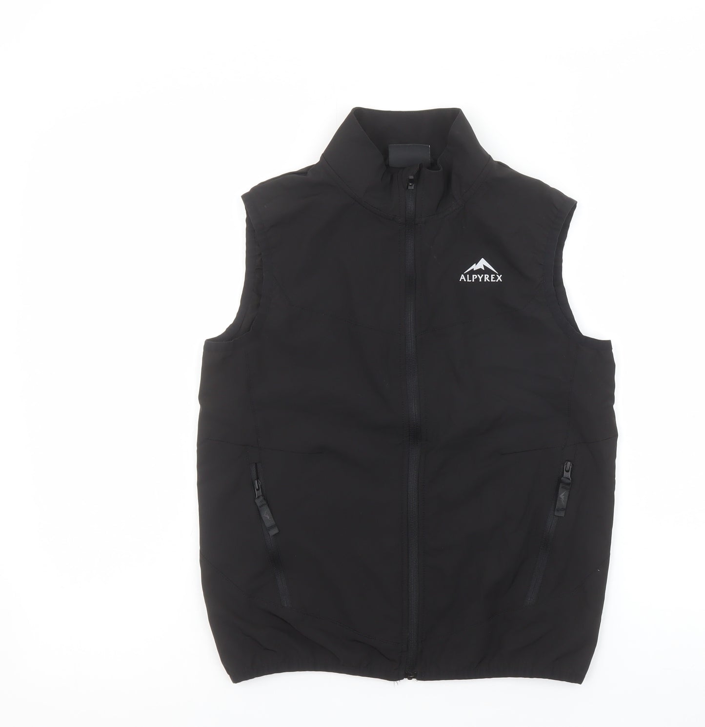 Alpyrex Boys Black Softshell Sleeveless Bodywarmer M Outdoor Hiking Vest