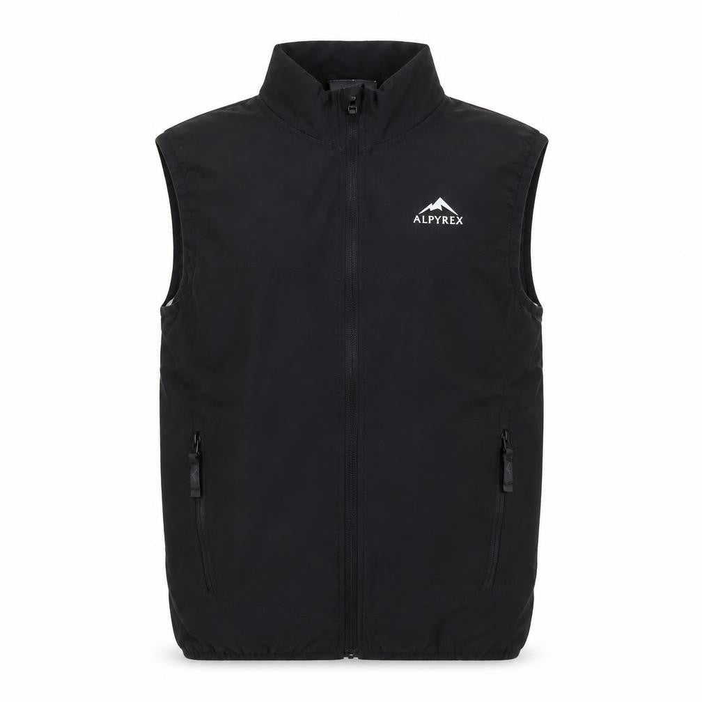Alpyrex Boys Black Softshell Sleeveless Bodywarmer M Outdoor Hiking Vest