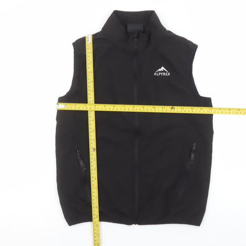 Alpyrex Boys Black Softshell Sleeveless Bodywarmer M Outdoor Hiking Vest