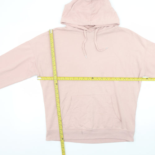 New Look Women’s Pink Pullover Hoodie M Cotton Blend Casual