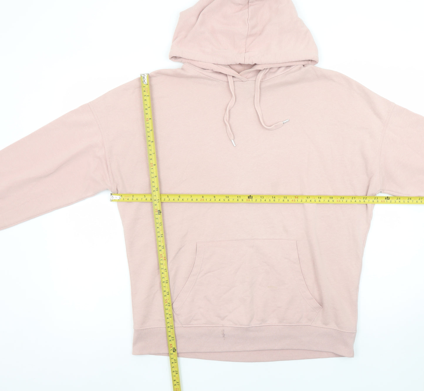 New Look Women’s Pink Pullover Hoodie M Cotton Blend Casual