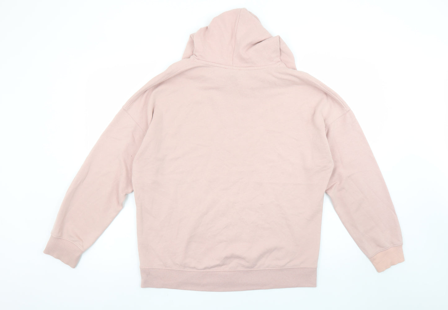 New Look Women’s Pink Pullover Hoodie M Cotton Blend Casual